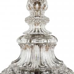  Baccarat Massive antique crystal floor standing candelabrum by Baccarat - 4187186