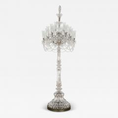  Baccarat Massive antique crystal floor standing candelabrum by Baccarat - 4187562