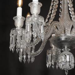  Baccarat Mid Century Modernist Eight Light Crystal Zenith Chandelier by Baccarat - 3523693
