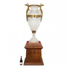  Baccarat Monumental Pair of Cut Crystal and Gilt Bronze Vases by Baccarat - 4663073
