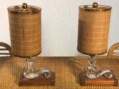  Baccarat Pair of Baccarat Style Art Deco Lamps - 530908