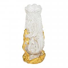 Baccarat Pair of French Art Nouveau crystal and ormolu vases by Baccarat - 4272152