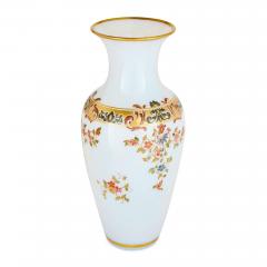  Baccarat Pair of French antique opaline glass vases by Baccarat - 4330125