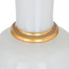  Baccarat Pair of large antique white glass vases by Baccarat - 4113619