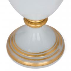  Baccarat Pair of large antique white glass vases by Baccarat - 4113623