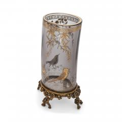  Baccarat Pair of silvered and gilt bronze mounted glass vases by Baccarat - 2940100