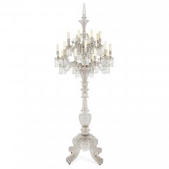  Baccarat Very large French crystal floor standing candelabra by Baccarat - 4409170