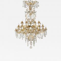  Baccarat Very large antique crystal and ormolu chandelier by Baccarat - 4000509