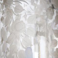  Baccarat Very large antique overlay glass chandelier by Baccarat - 4421374