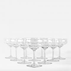  Baccarat Vintage Set of Eight Baccarat Champagne or Drinks Coupe - 154787