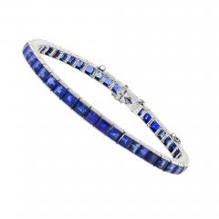  Bailey Banks Biddle Bailey Banks Biddle Non Heated A G L Certified Sapphire Art Deco Bracelet - 4214209