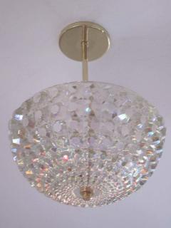  Bakalowits Sohne 2 Austrian Mid Century Modern Cut Crystal Pendant or Chandelier Bakalowits Sohne - 1759365
