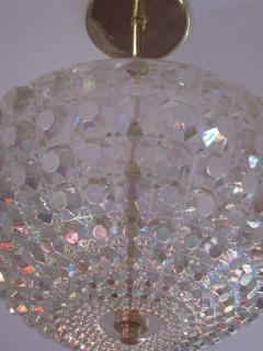  Bakalowits Sohne 2 Austrian Mid Century Modern Cut Crystal Pendant or Chandelier Bakalowits Sohne - 1759366