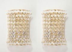  Bakalowits Sohne Austrian Crystal Gilt Brass Sconces - 3128944