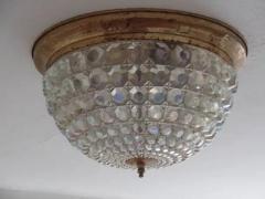  Bakalowits Sohne Austrian Mid Century Modern Cut Glass Flush Mount Fixture Bakalowits Sohne - 4103028