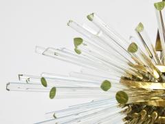 Bakalowits Sohne Bakalowits Miracle Sputnik Brass Chandelier with Crystal Glass Rods 1960s - 4363856