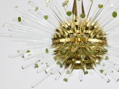 Bakalowits Sohne Bakalowits Miracle Sputnik Brass Chandelier with Crystal Glass Rods 1960s - 4363857