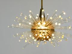 Bakalowits Sohne Bakalowits Miracle Sputnik Brass Chandelier with Crystal Glass Rods 1960s - 4363938