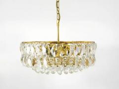  Bakalowits Sohne Bakalowits Vienna Large Gilt Brass Crystal Glass Chandelier Austria 1970s - 4067256