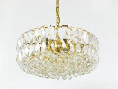 Bakalowits Sohne Bakalowits Vienna Large Gilt Brass Crystal Glass Chandelier Austria 1970s - 4067260