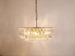  Bakalowits Sohne Bakalowits Vienna Large Gilt Brass Crystal Glass Chandelier Austria 1970s - 4067289