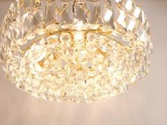  Bakalowits Sohne Bakalowits Vienna Large Gilt Brass Crystal Glass Chandelier Austria 1970s - 4067406