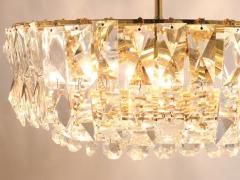  Bakalowits Sohne Bakalowits Vienna Large Gilt Brass Crystal Glass Chandelier Austria 1970s - 4067407