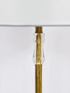  Bakalowits Sohne Bakalowits Vienna Solid Brass Floor Lamp With Glass Handle Austria 1950s - 4070265