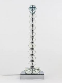  Bakalowits Sohne Two Bakalowits Table Lamps with Huge Faceted Diamond Crystals Austria 1970s - 4051952