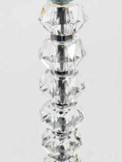  Bakalowits Sohne Two Bakalowits Table Lamps with Huge Faceted Diamond Crystals Austria 1970s - 4052036