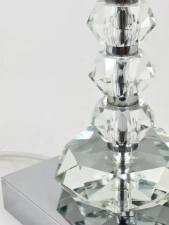  Bakalowits Sohne Two Bakalowits Table Lamps with Huge Faceted Diamond Crystals Austria 1970s - 4052064