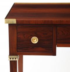  Baker Furniture Company 1950s Brazilian Rosewood And Brass Petit Desk Or Vanity By Baker - 4731461