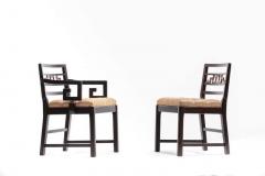  Baker Furniture Company Baker Asian Chinoiserie Mahogany Dining Chairs Set of Six circa 1950 - 1976406