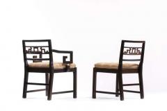  Baker Furniture Company Baker Asian Chinoiserie Mahogany Dining Chairs Set of Six circa 1950 - 1976411