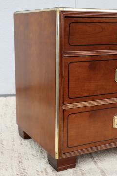  Baker Furniture Company Baker Cherrywood And Brass 3 Drawer Night Stands - 3055950