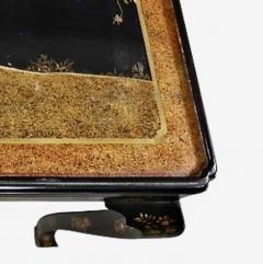  Baker Furniture Company Baker Chinoiserie Lacquered Side Table with Gilt Detailing - 4607530