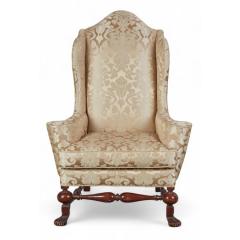  Baker Furniture Company Baker Furniture Co George II Style Beechwood Wingback Chair Armchair - 4406718