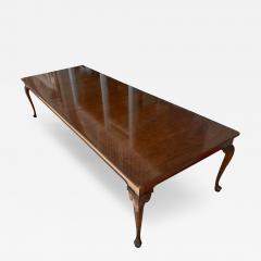  Baker Furniture Company Baker Furniture Co Stately Homes Chippendale Dining Room Table With 3 Leaves - 4574193