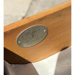  Baker Furniture Company Baker Furniture English Oak Burl Wood Barley Twist Writing Desk - 4530566