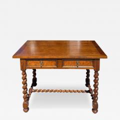  Baker Furniture Company Baker Furniture English Oak Burl Wood Barley Twist Writing Desk - 4532691