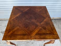  Baker Furniture Company Baker Furniture French Style Burl Walnut Game Table - 4317236