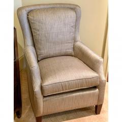  Baker Furniture Company Baker Furniture Fully Upholstered Silk Linen Club Chair T Boone Pickens - 1599435