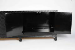  Baker Furniture Company Baker Furniture Sideboard in Black Grasscloth - 1263813