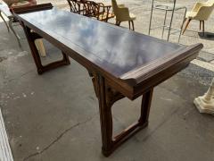  Baker Furniture Company Baker Furniture Walnut Chinoiserie Stye Altar Console Table - 4489065