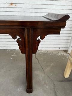  Baker Furniture Company Baker Furniture Walnut Chinoiserie Stye Altar Console Table - 4489066