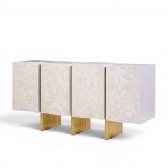  Baker Furniture Company Baker Kira Mid Century Quartz Front Sideboard Credenza - 4637380