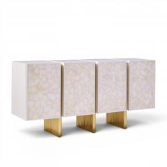  Baker Furniture Company Baker Kira Mid Century Quartz Front Sideboard Credenza - 4638794