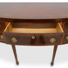  Baker Furniture Company Baker Mahogany Satinwood Sideboard Historic Charleston Collection Bow Front - 3150285
