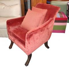  Baker Furniture Company Baker Regency Stately Homes Velvet Lounge Chair - 2685302