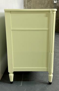  Baker Furniture Company Celadon Green Dresser Sideboard by Baker Brass Handles Refinished Regency - 2966273